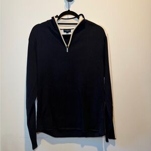 Burberry Black Zip-Up Sweater